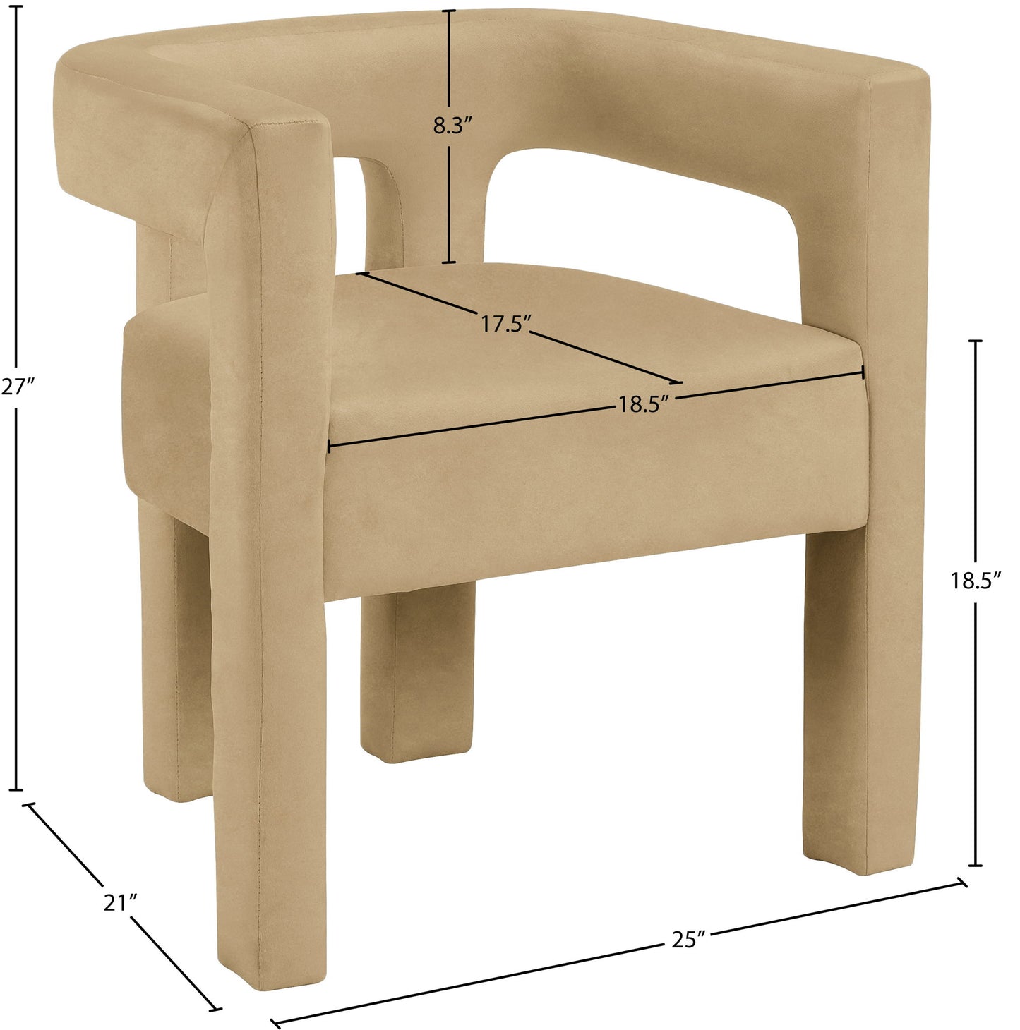 Athena - Velvet Dining Chair