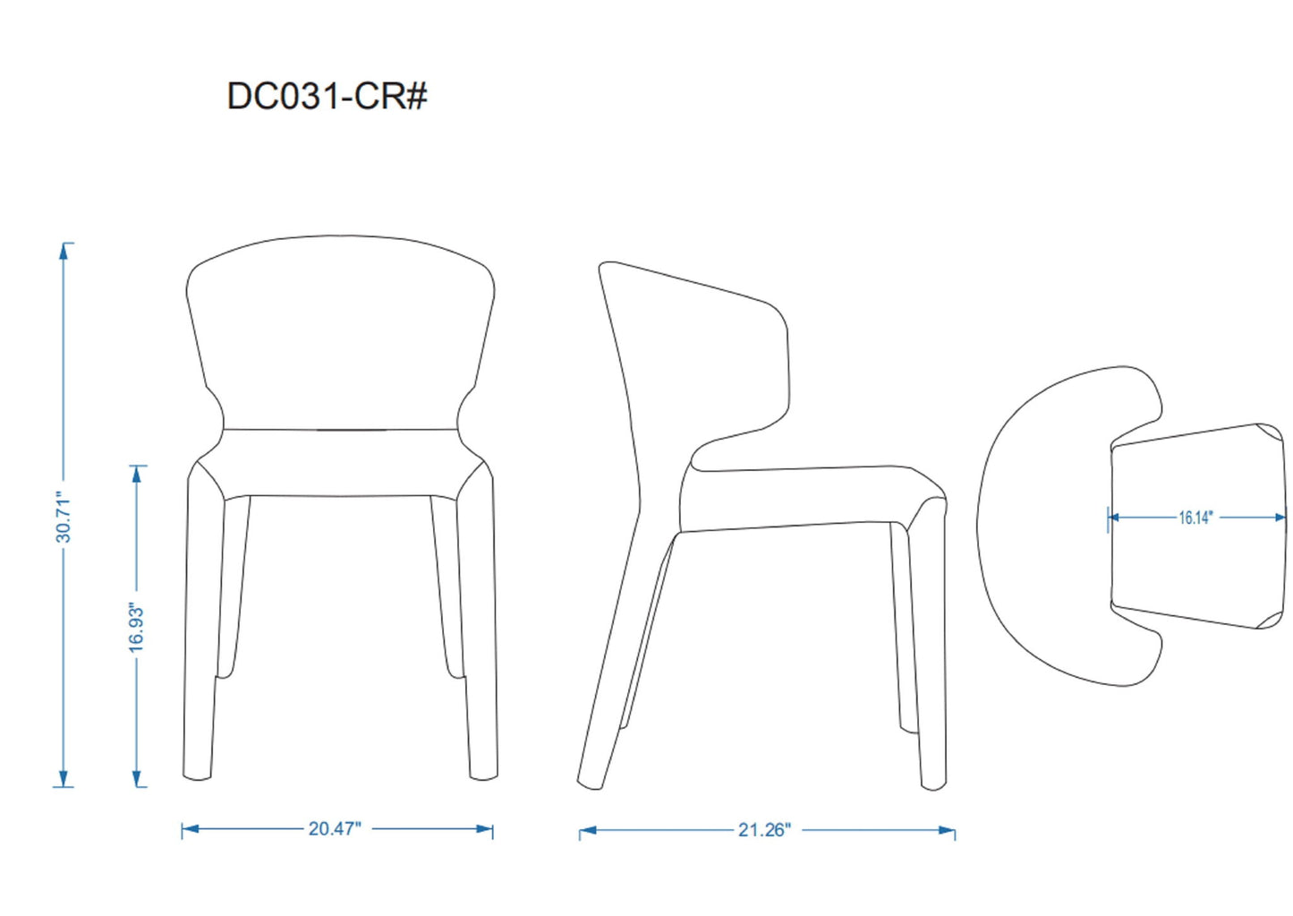 Manhattan Conrad - Vegan Leather Dining Chair (Set of 2)