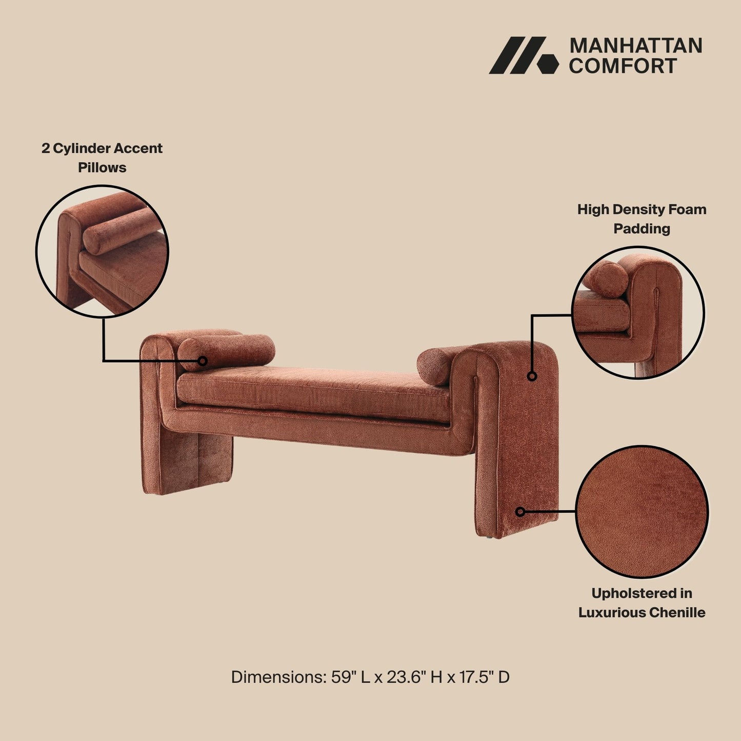 Manhattan Concord - Accent Bench