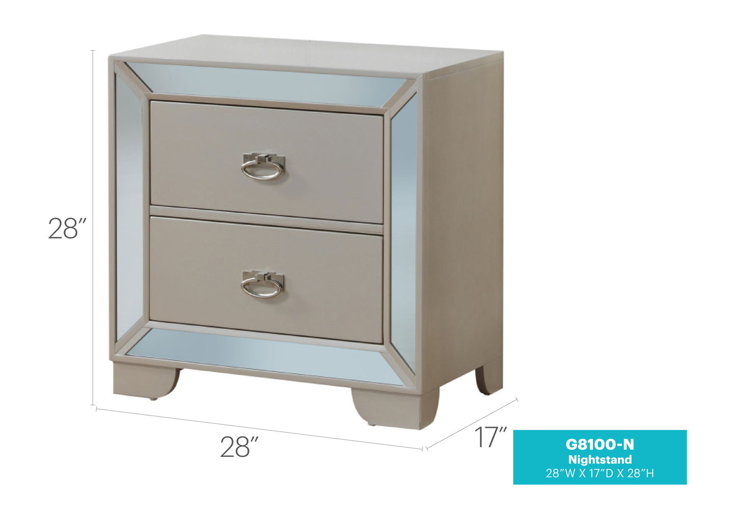 Glory Furniture - Hollywood Hills - Nightstand