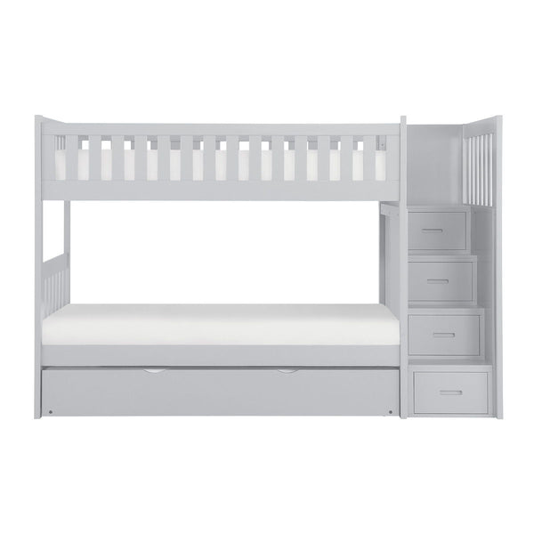 Orion Twin/Twin Step Bunk Bed with Twin Trundle