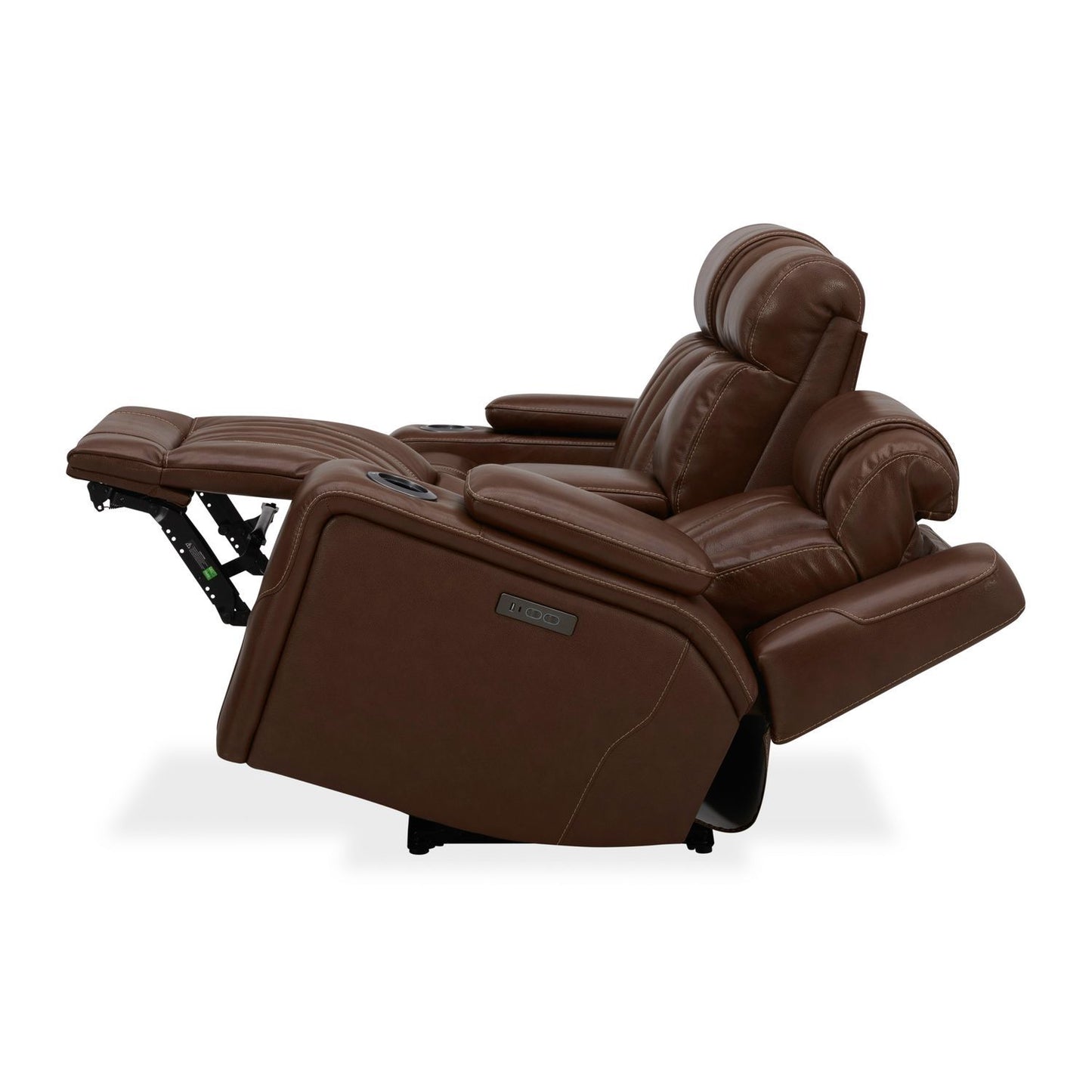 Caswell - Loveseat With Console P2 & ZG - Brown