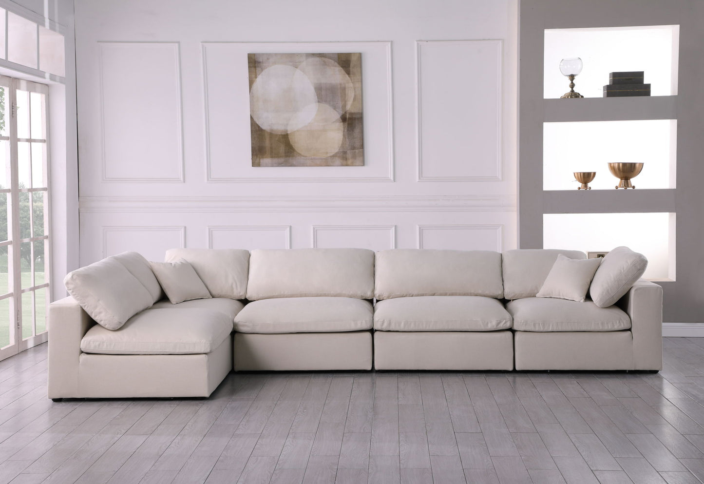Plush - 5 Piece Modular Sectional