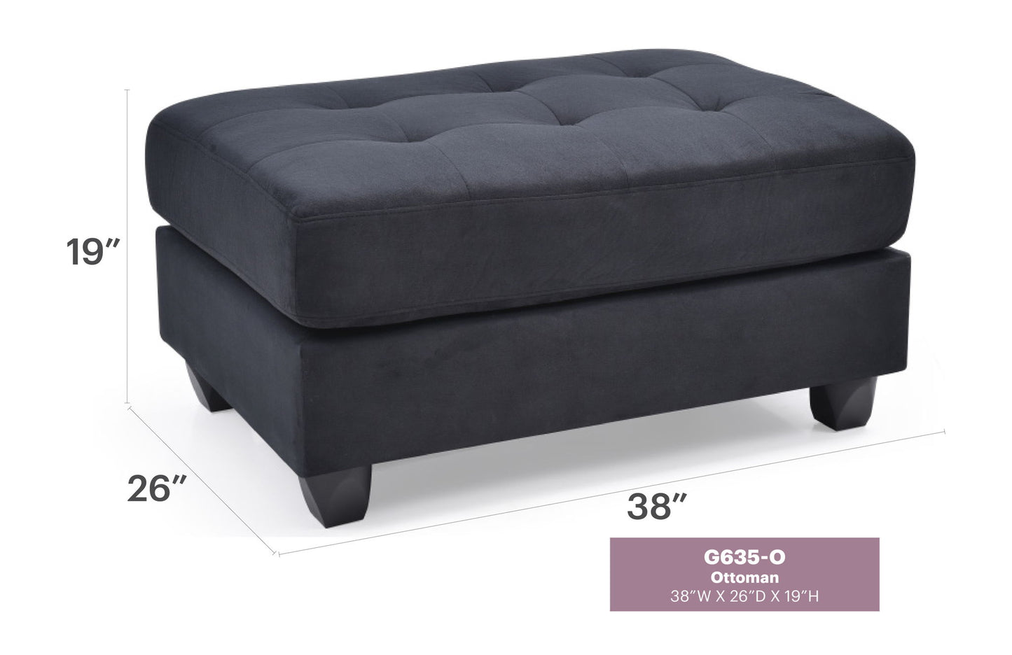 Glory Furniture - Malone - Ottoman