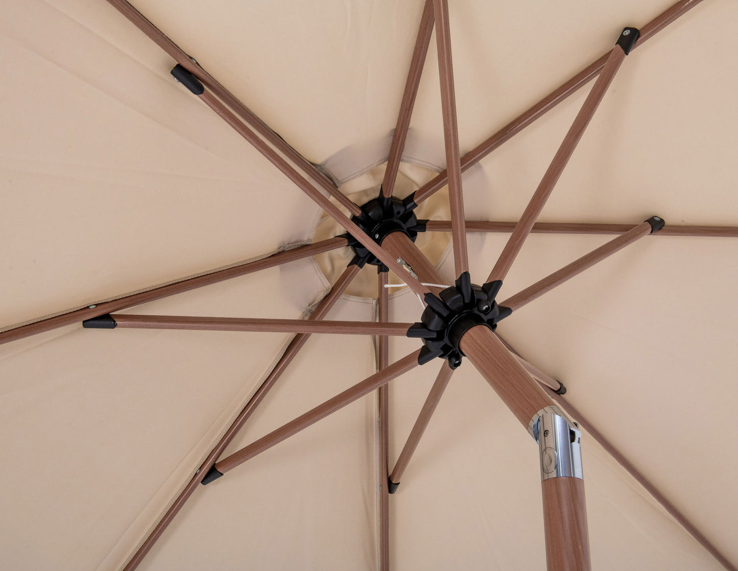 Amalfi - Patio Umbrella - Light Brown Base / Light Brown Pole