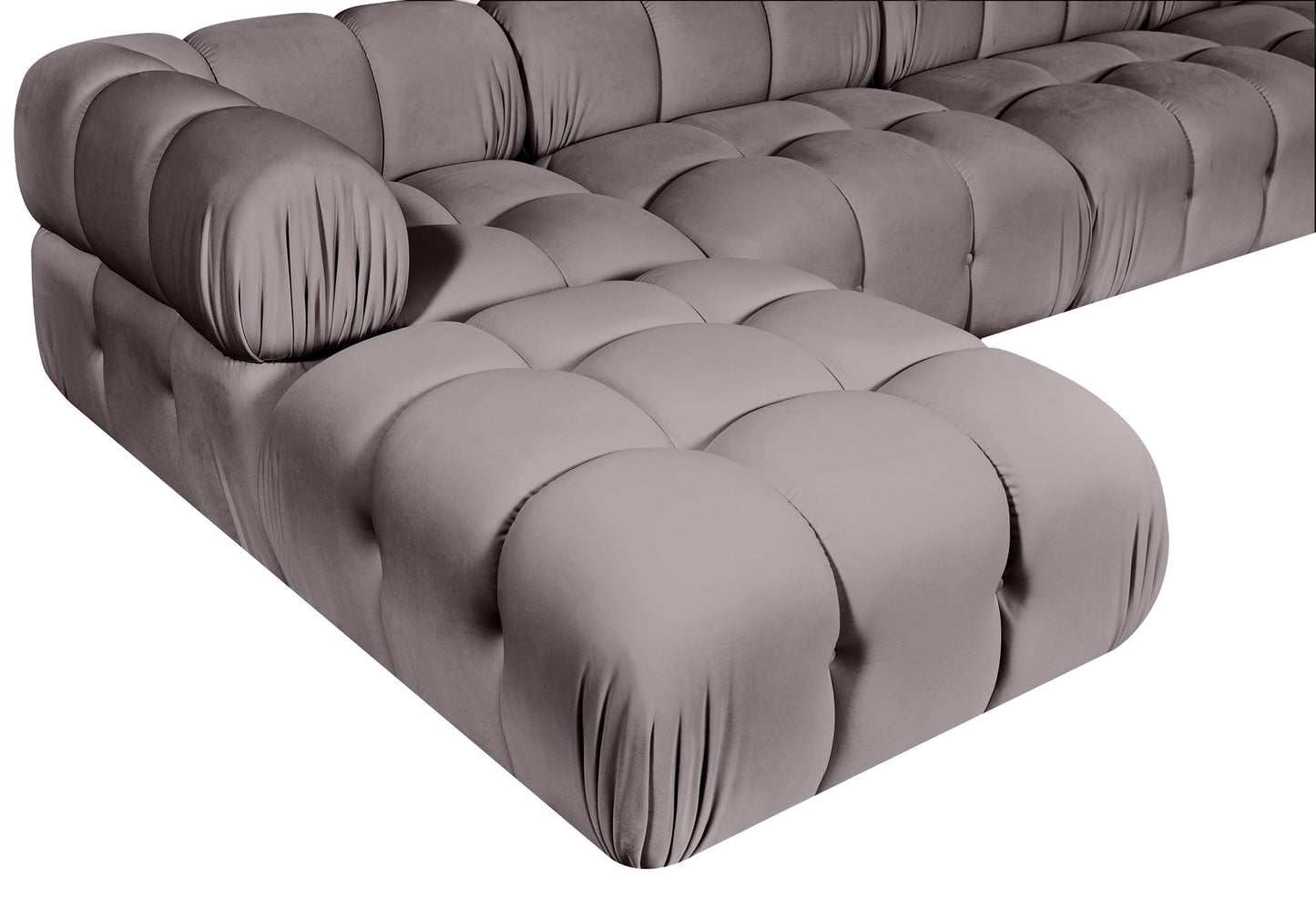 Orin - Fabric Velvet 5 Piece Modular Sectional