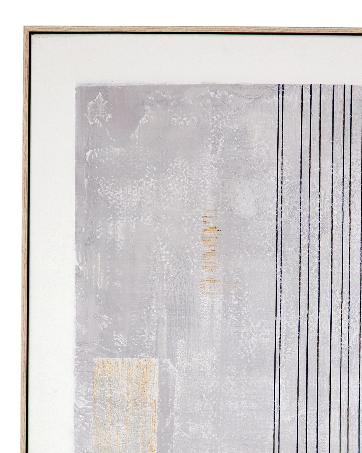 Razi Framed Canvas (Set of 3) - Gray