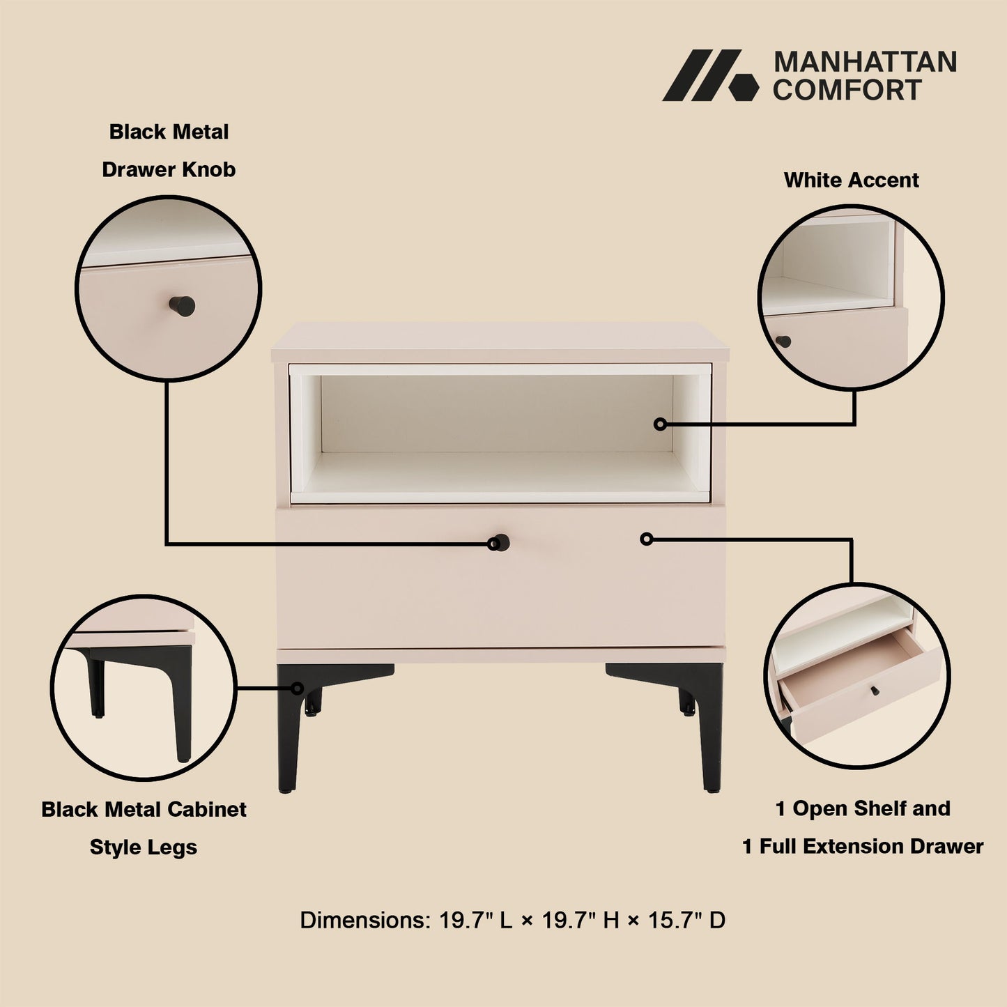 Manhattan Amara - Nightstand