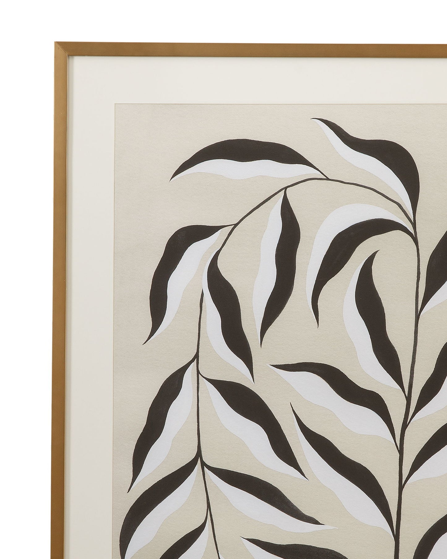 Emerging Weeds II Framed Print - Gray