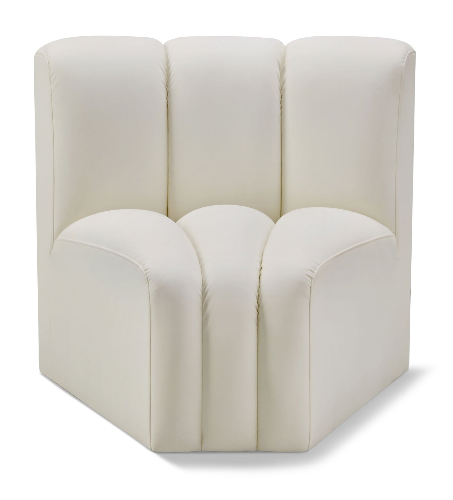 Arc - Faux Leather Curved Corner Chair