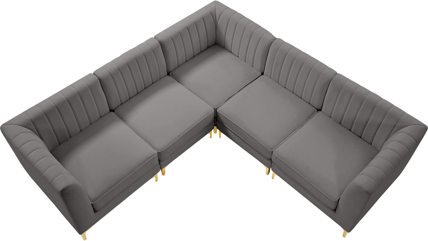 Alina - 5 Piece Modular Corner Sectional