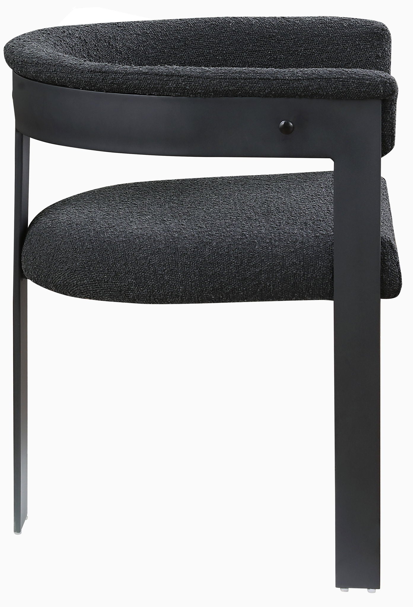 Romeo - Boucle Dining Chair With Black Base (Set of 2)