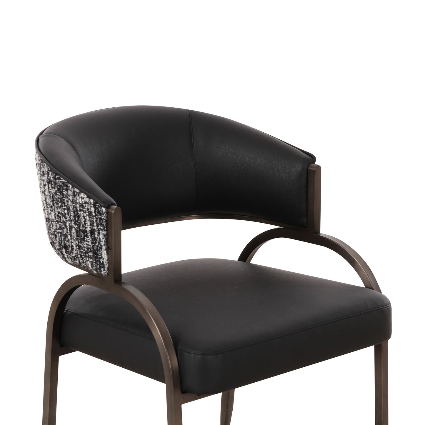 Tatum - Vegan Leather 2-Tone Dining Chair