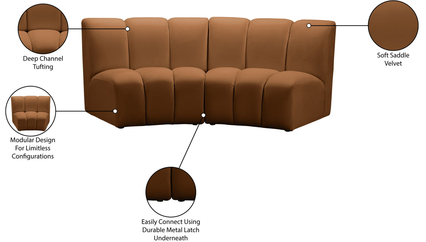 Infinity - 2 Piece Modular Sectional - Saddle