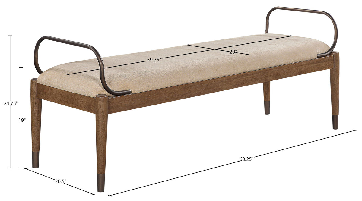 Cambria - Fabric Upholstered Bench