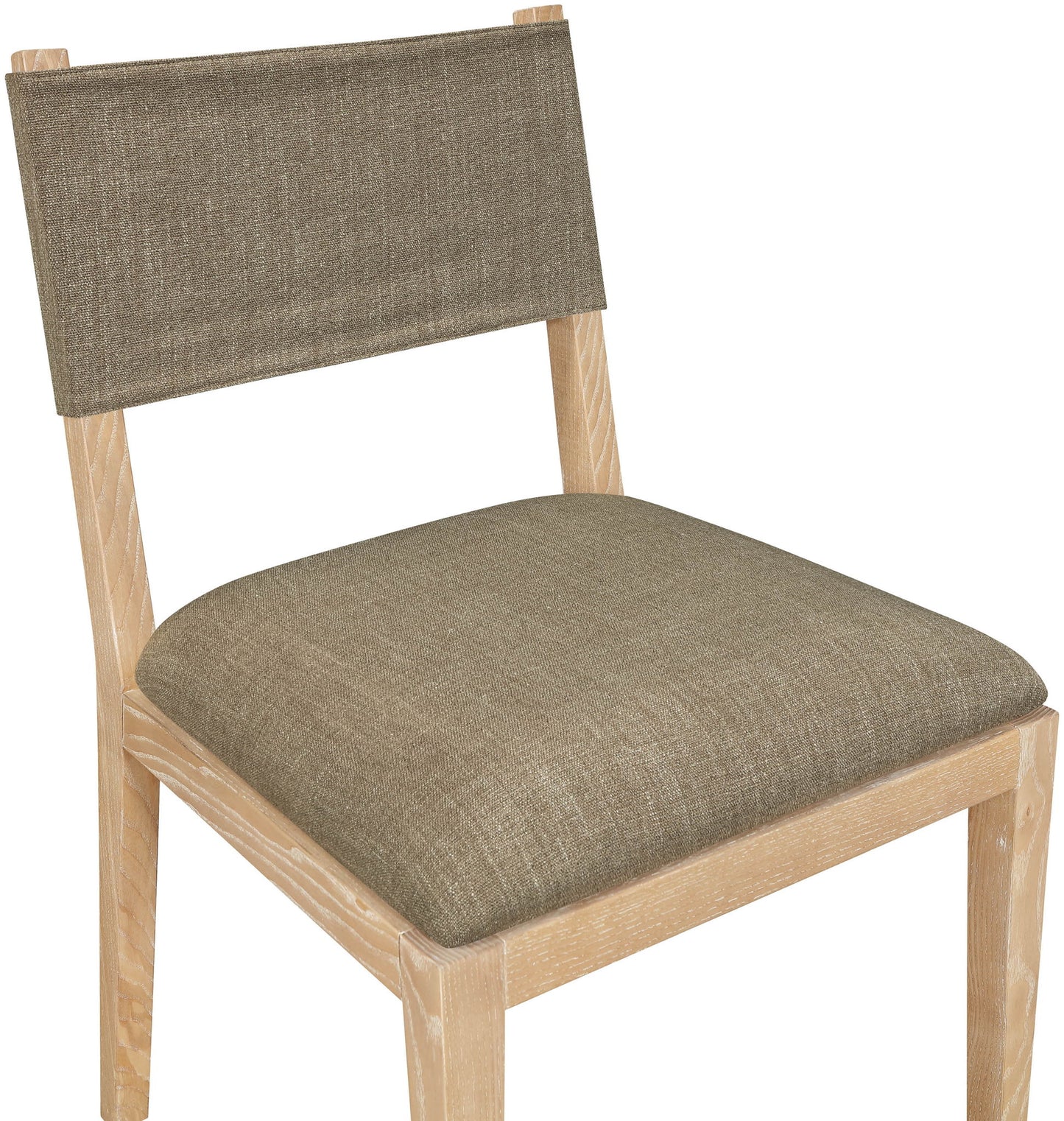 Avon - Linen Textured Performance Fabric Upholstered Dining Side Chair (Set of 2)