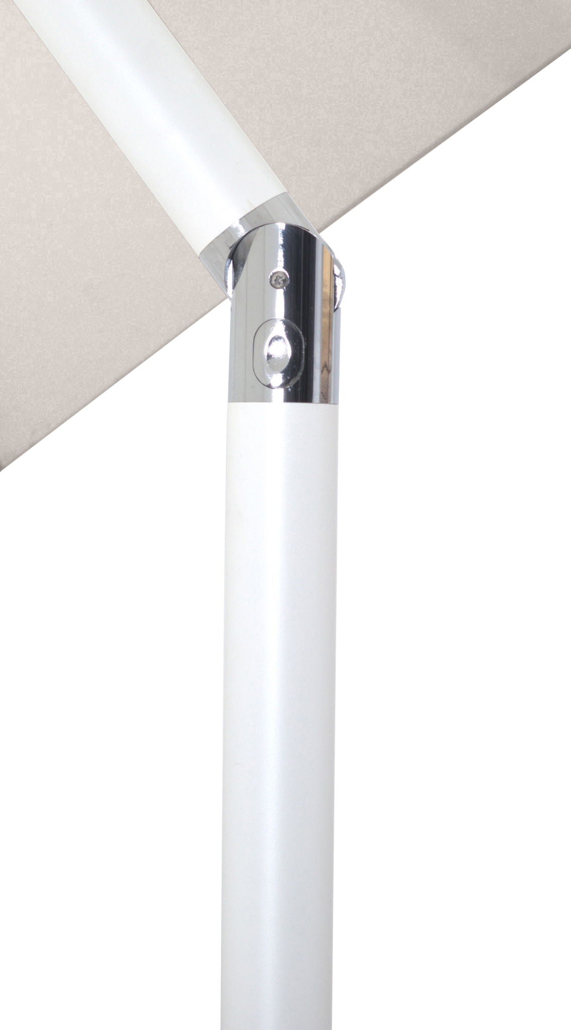 Amalfi - Aluminum Patio Umbrella - Light Brown Base / White Pole