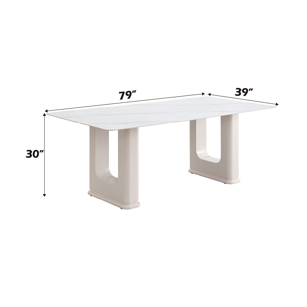 Kalam - Dining Table - Ceramic Top & Beige