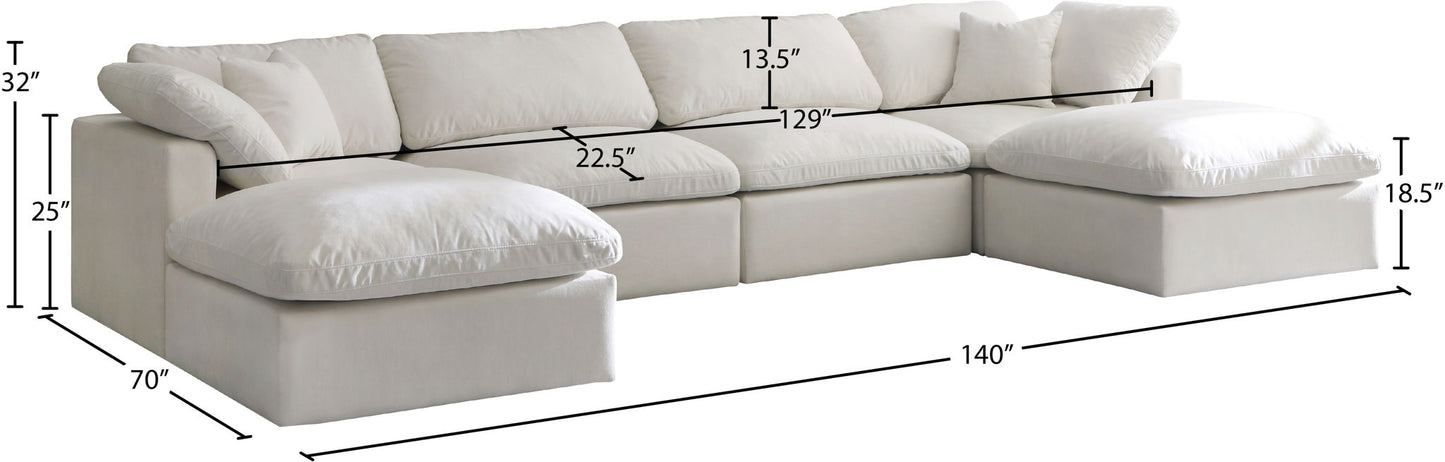 Plush - 6 Piece Modular Sectional