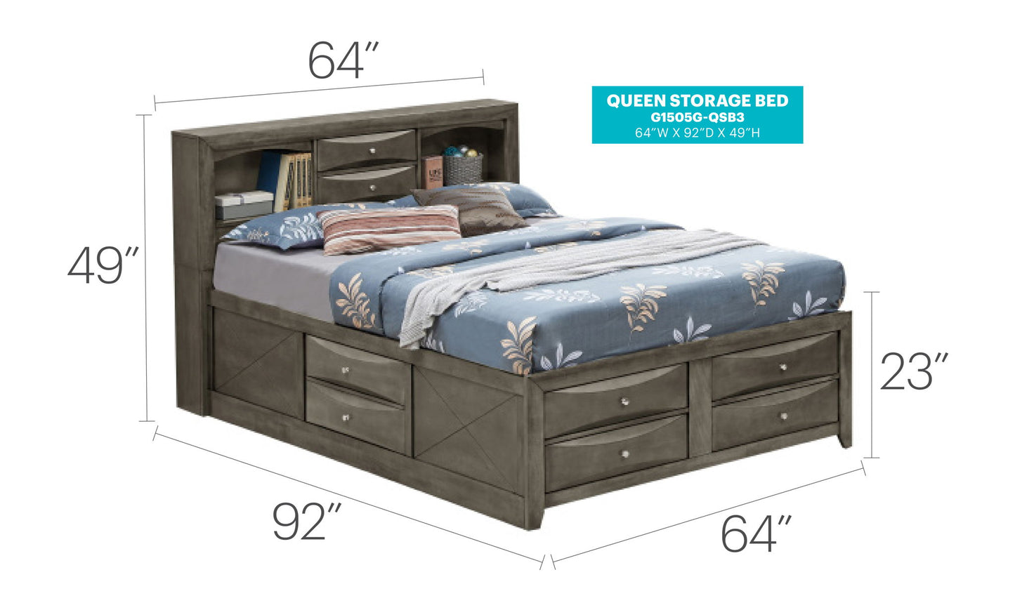 Glory Furniture - Marilla - Storage Bed