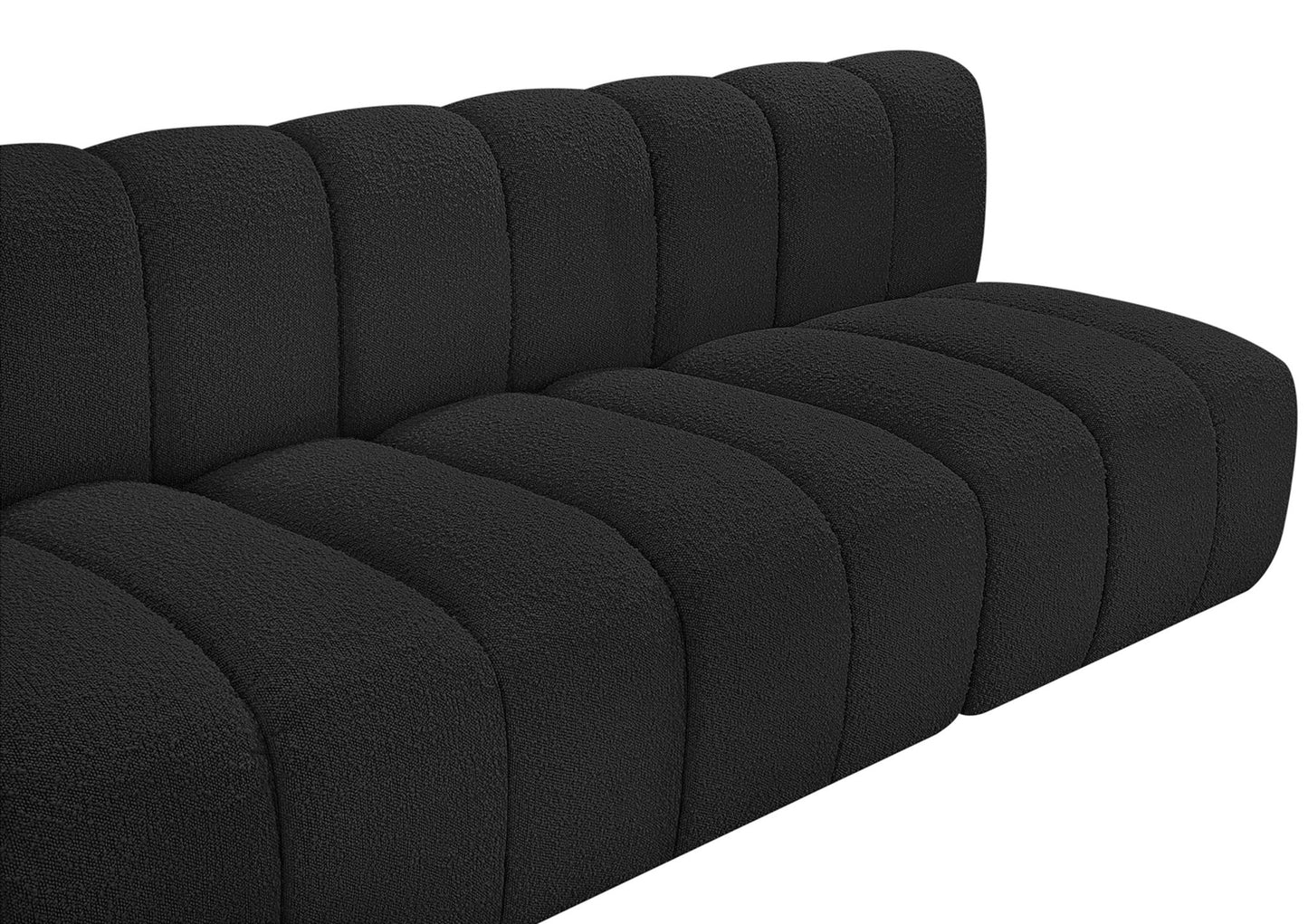 Arc - Boucle Fabric 4 Seats Modular Sofa