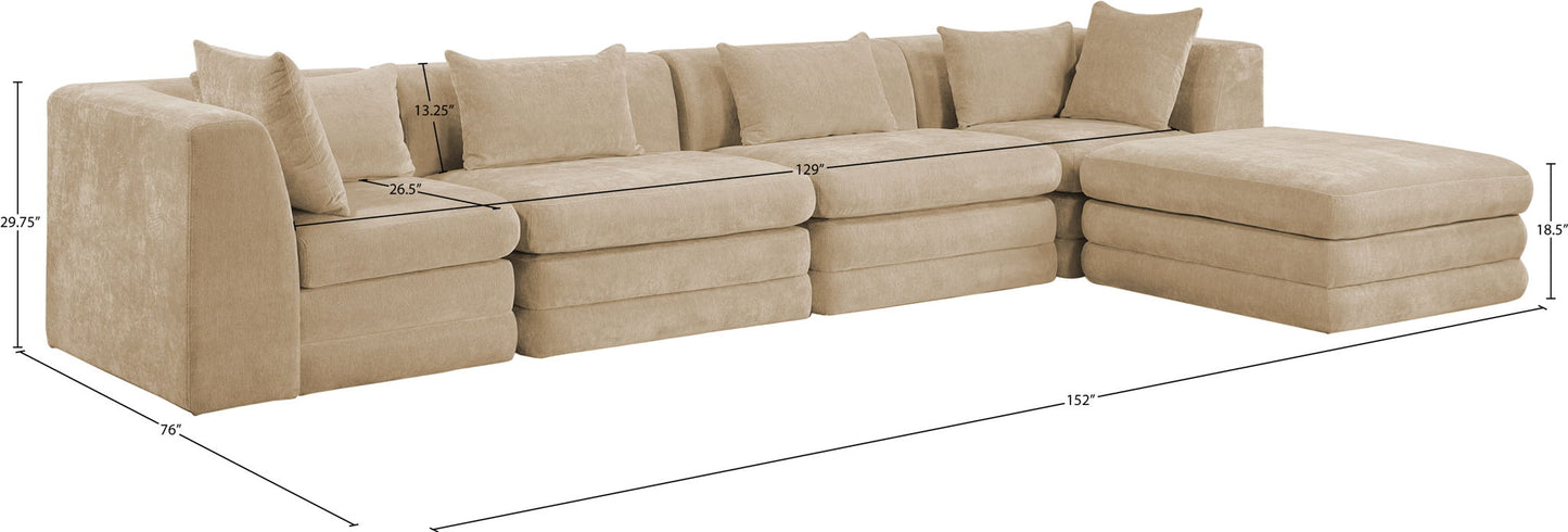 Stellar - 5 Piece Upholstered Modular Sectional