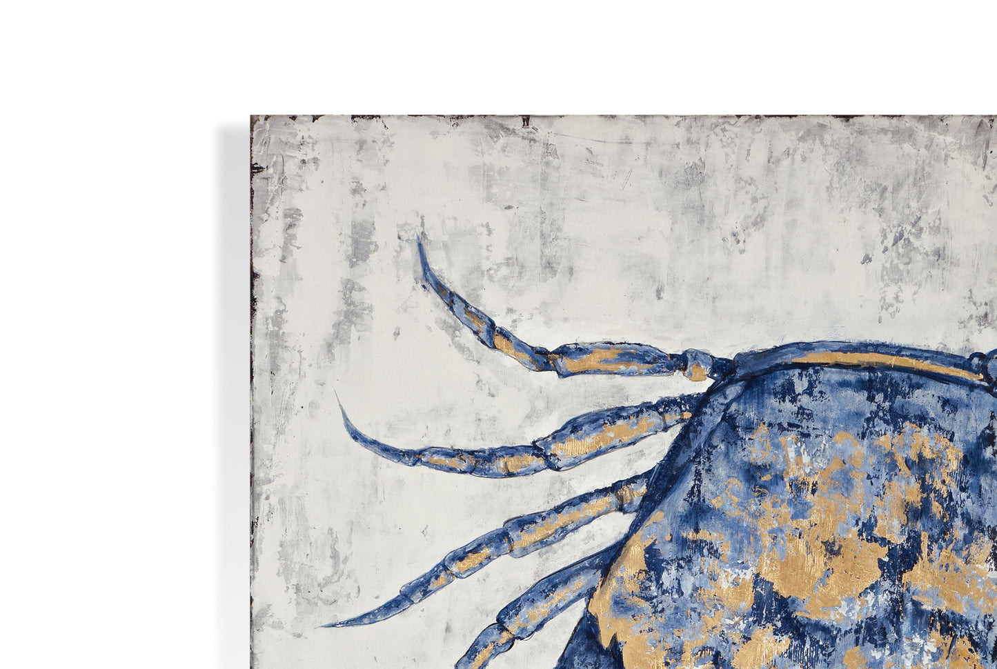 Blue Crab Canvas Art - Blue