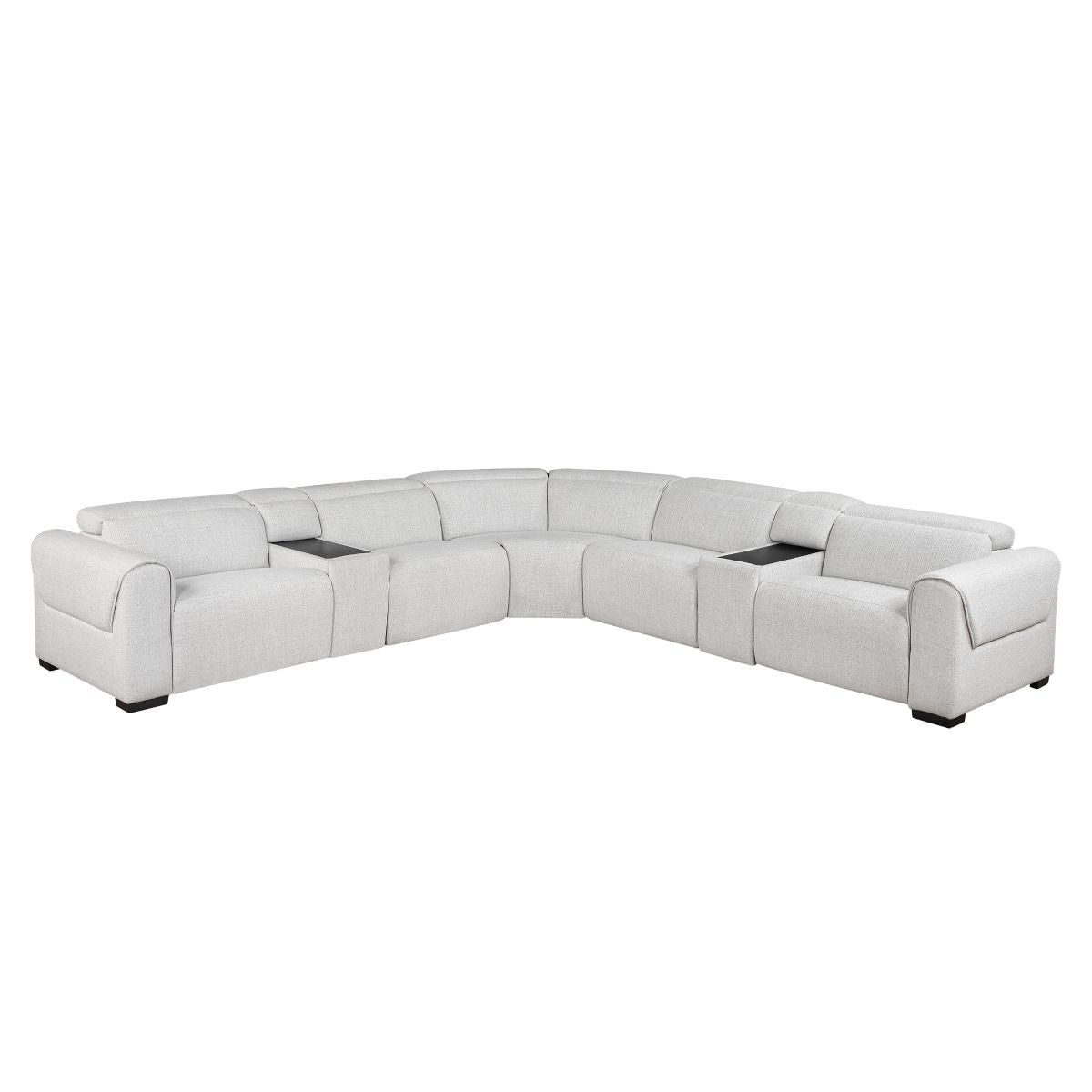 McPherson 7-Piece Modular Power Reclining Sectional with Power Headrests