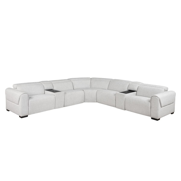 McPherson 7-Piece Modular Power Reclining Sectional with Power Headrests