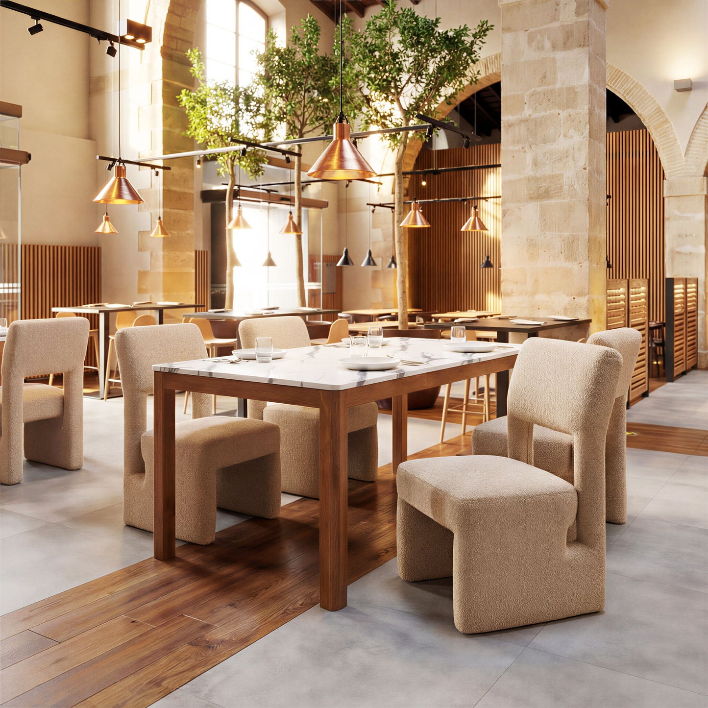 Jemy - Dining Table - White