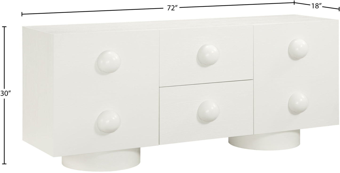 Bubble - Rubberwood with Oak Veneer Sideboard / Buffet