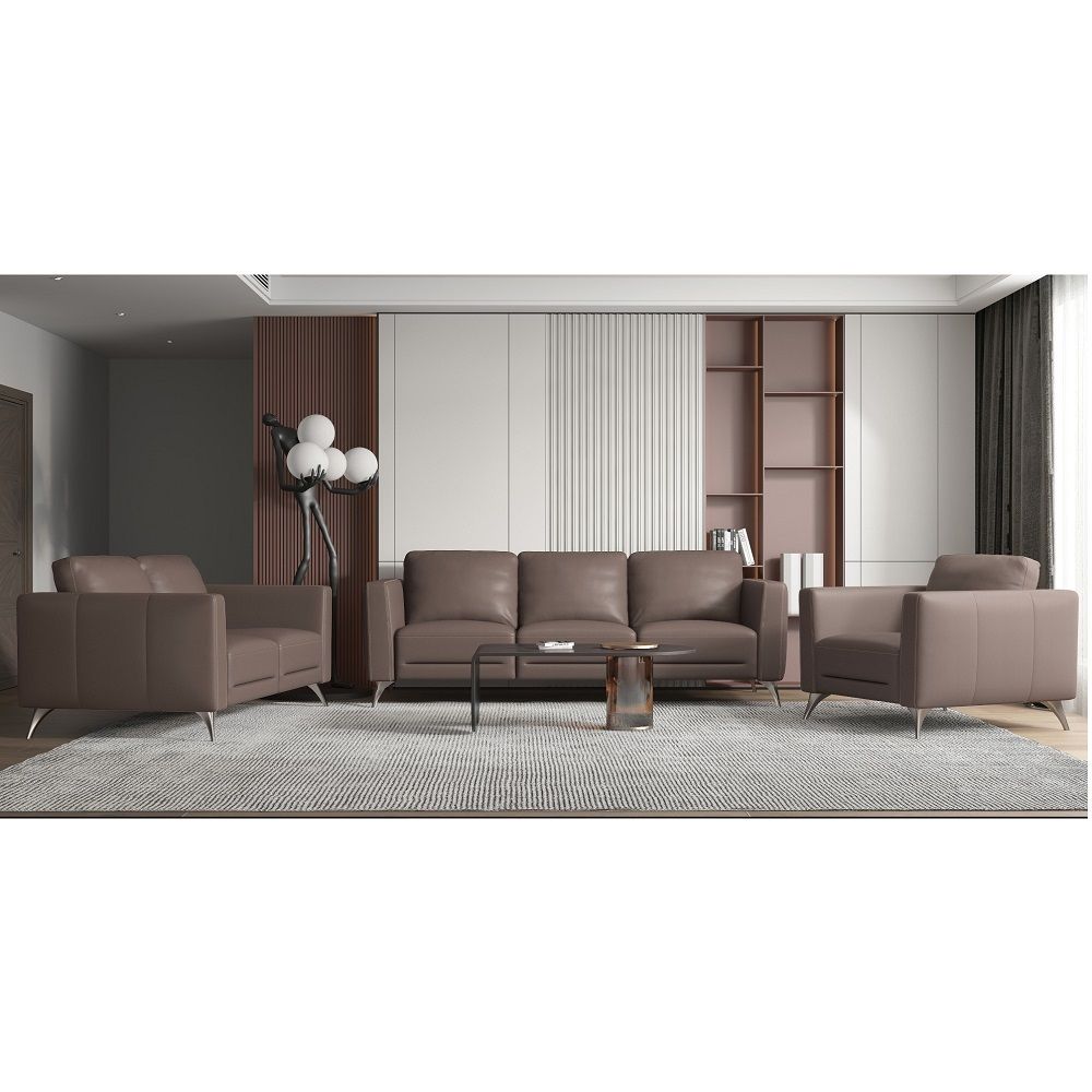 Malaga - Sofa - Taupe Leather
