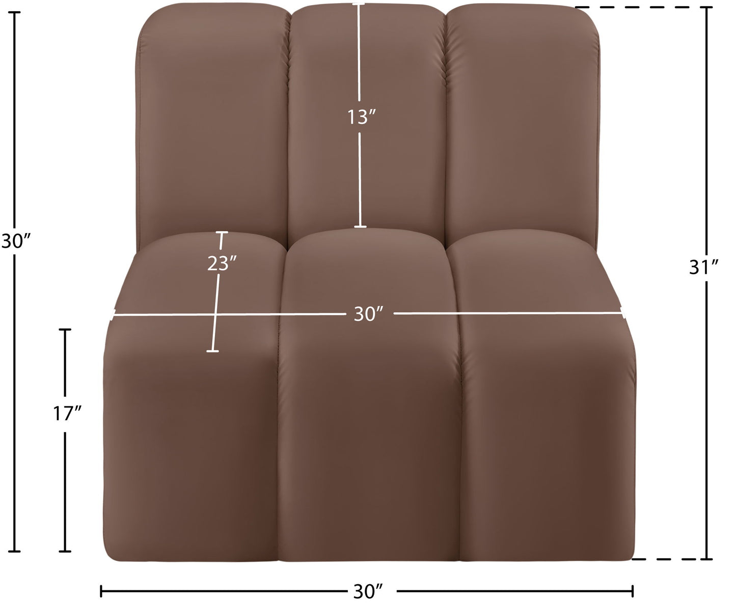 Arc - Faux Leather Straight Chair