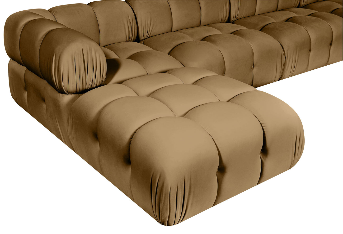 Orin - Fabric Velvet 5 Piece Modular Sectional