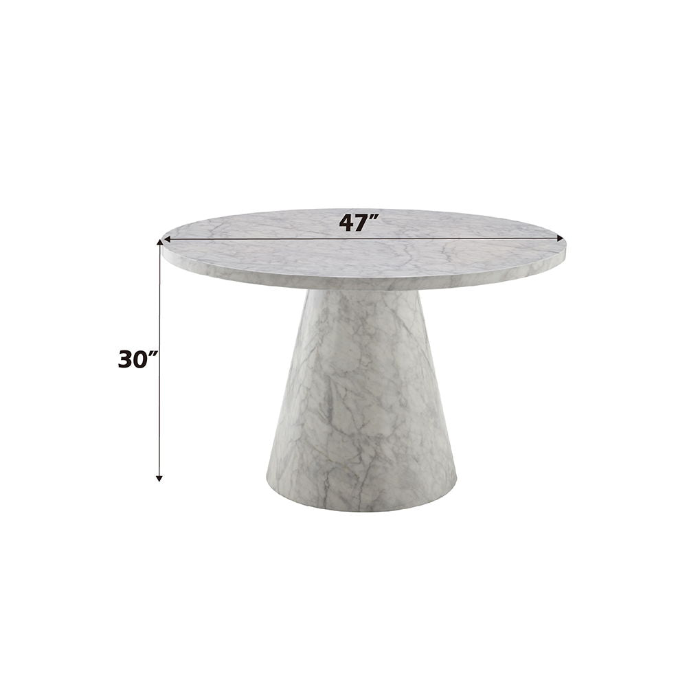 Kacey - Round Dining Table - Engineered Stone