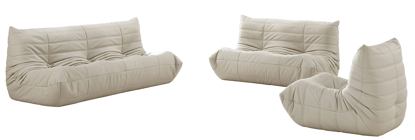 Relax - Vegan Leather 77.75" Upholstered Sofa