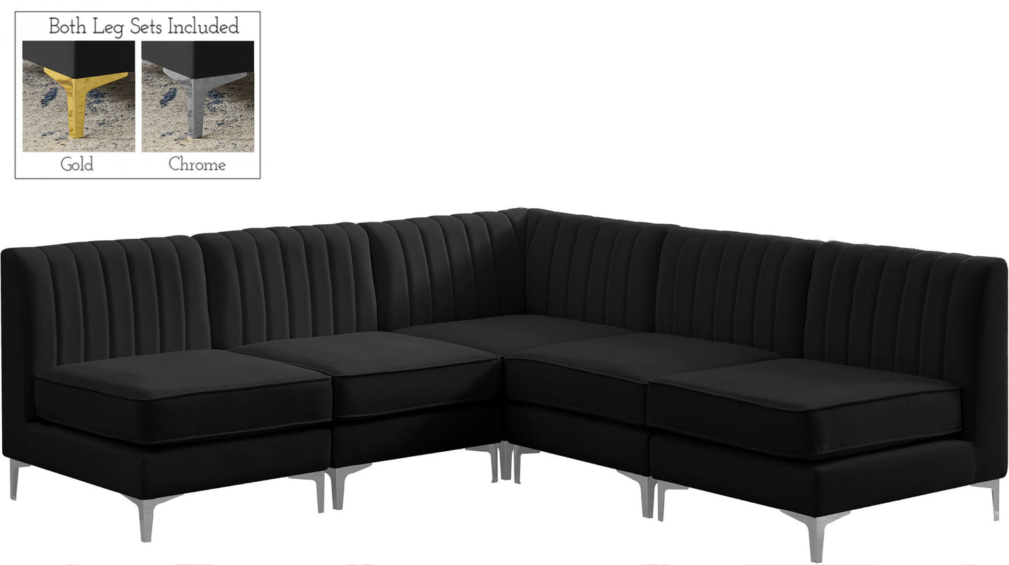 Alina - 5 Piece Armless Sectional