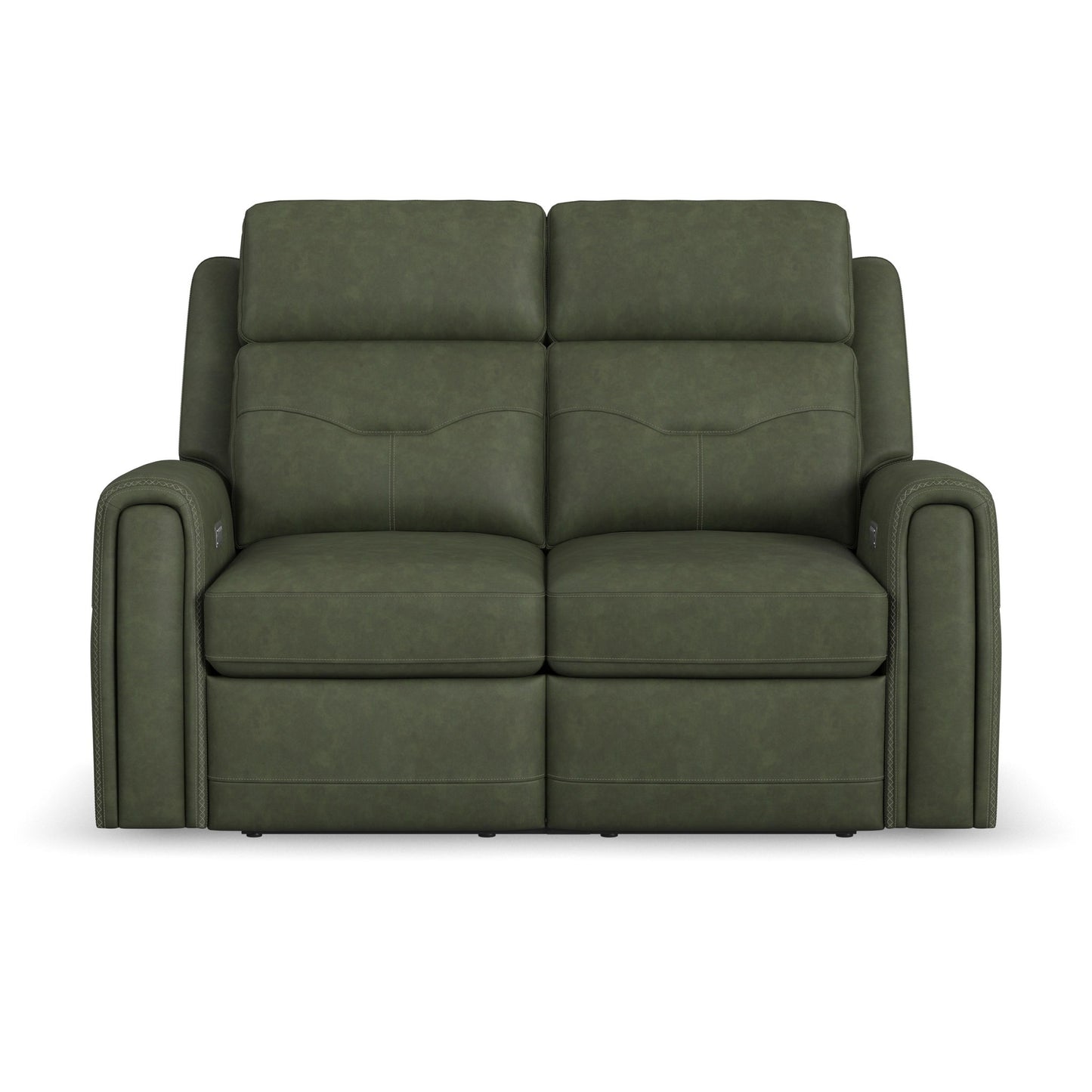 Felix - Power Reclining Loveseat With Console, Power Headrest, Lumbar, Heat & Massage