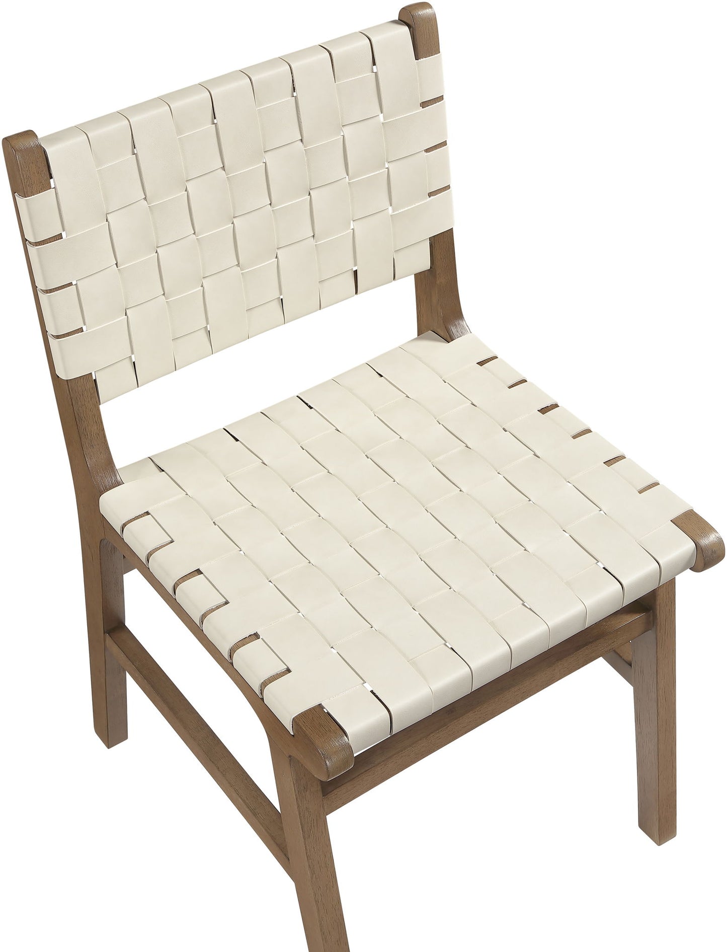 Entwine - Vegan Leather Upholstered Dining Chair - Painted Brown
