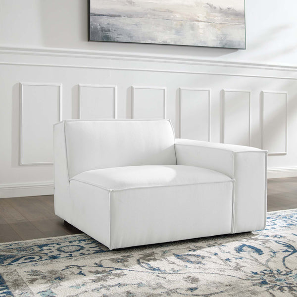 Restore Right-Arm Sectional Sofa Chair - White