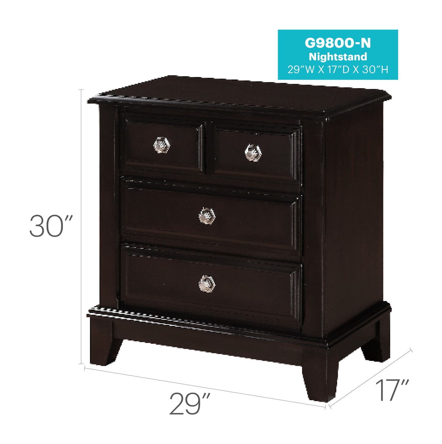 Ashford - Nighstand - Cappuccino