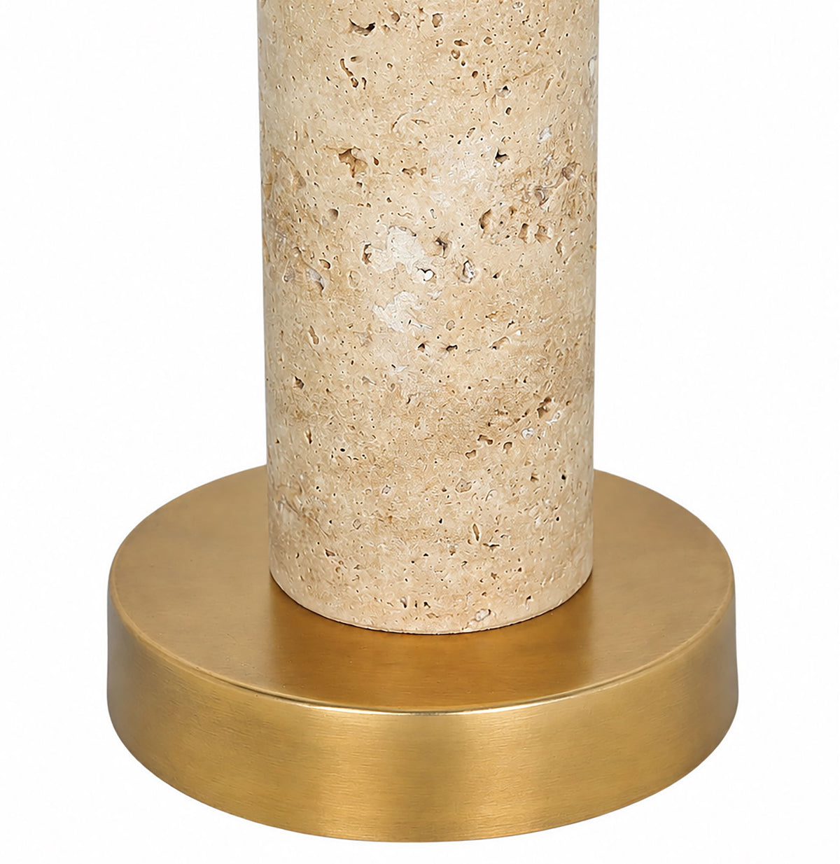 Opaline - Linen Textured Fabric And Brass Table Lamp