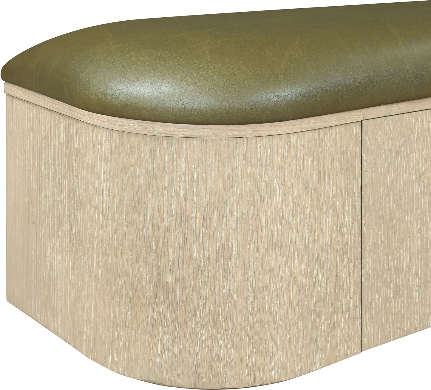 Velden - Upholstered Storage Bench With Stained Natural Base