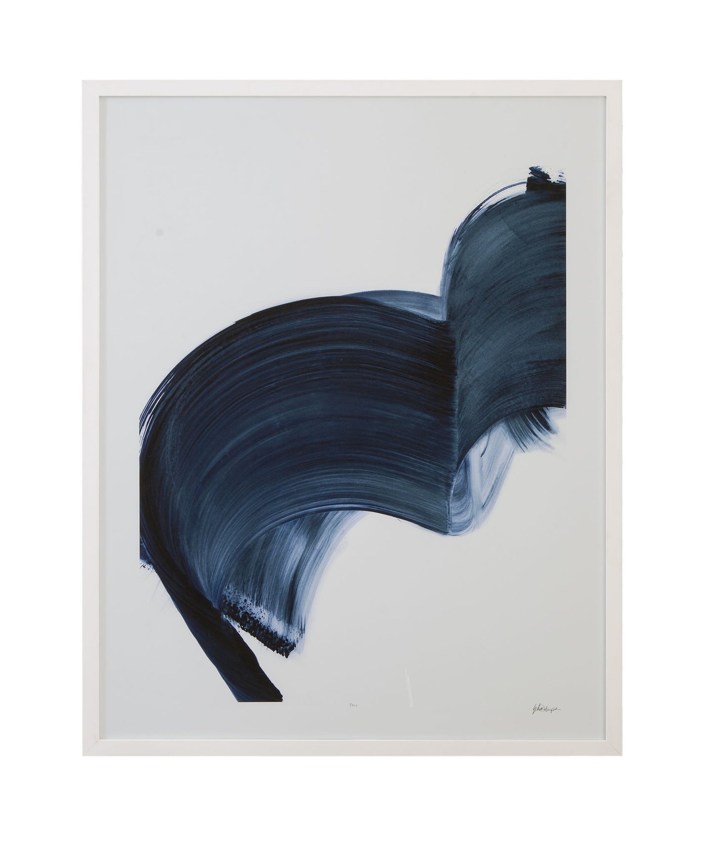 Passing Waves IV Framed Print - Blue