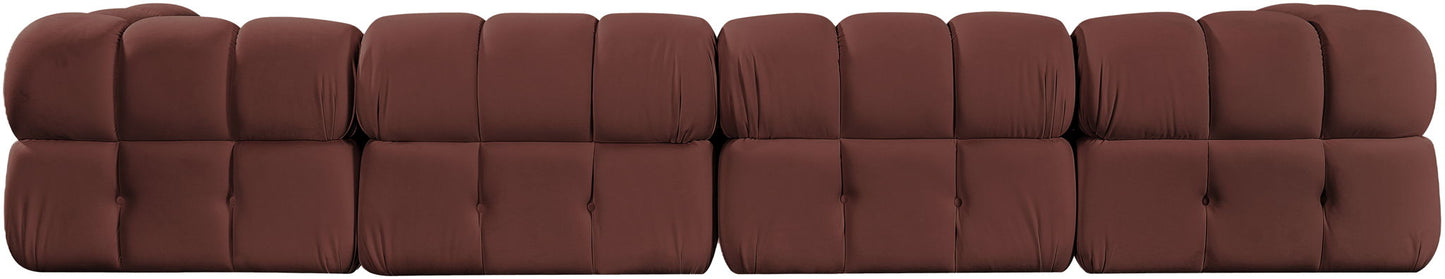 Orin - Fabric Velvet 5 Piece Modular Sectional