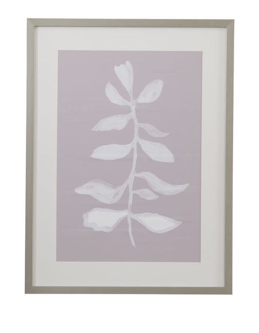 Fresh Leaves I Framed Print - Gray