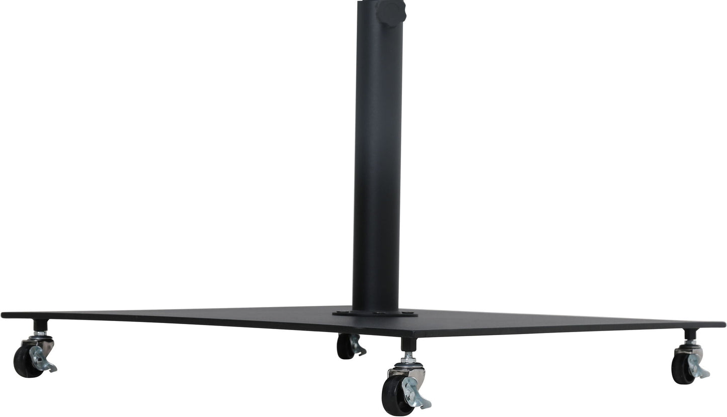 Amalfi - Aluminum Patio Umbrella - Black Base / Light Brown Pole