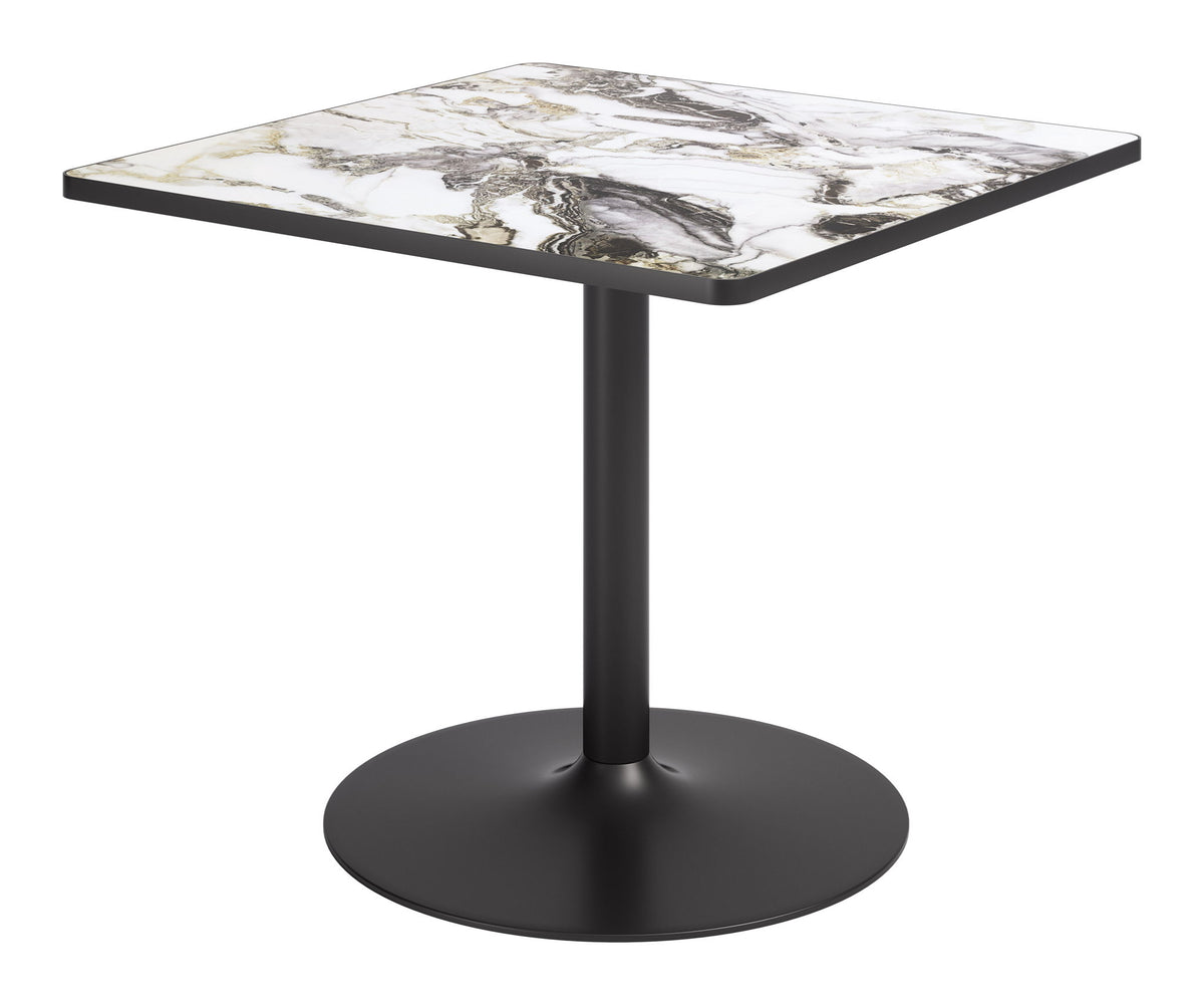 Caliza - Dining Table - Gray / Black