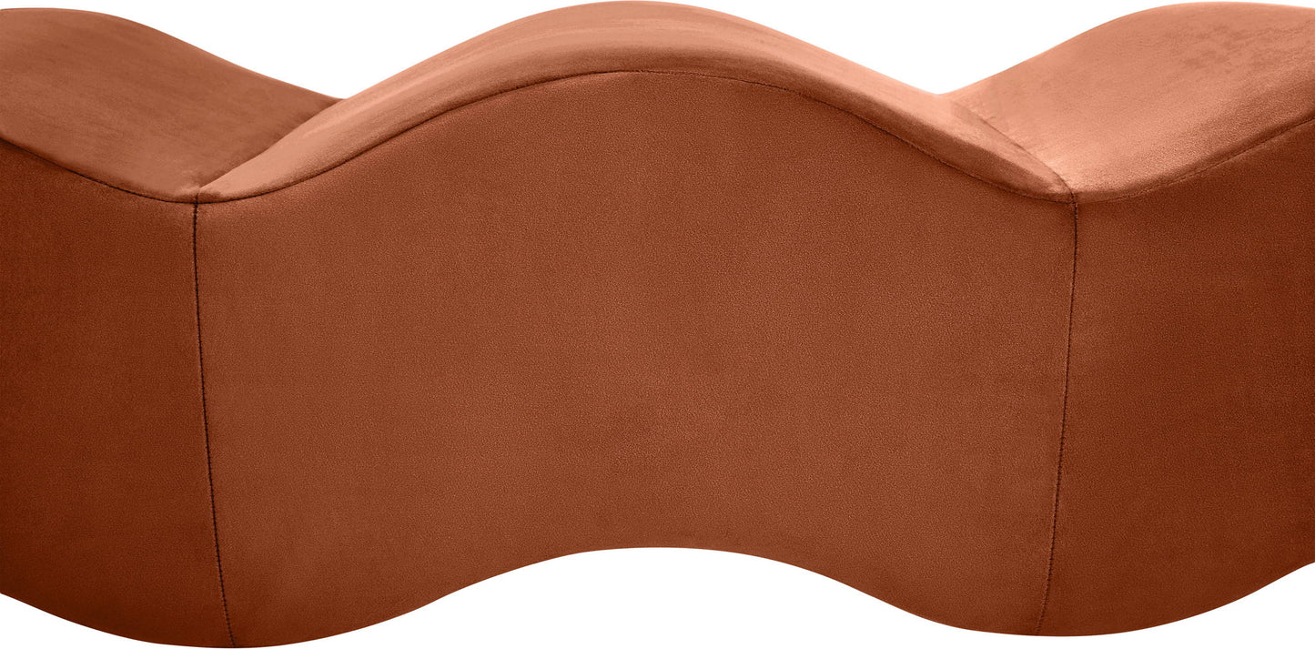 Wave - Velvet Bench