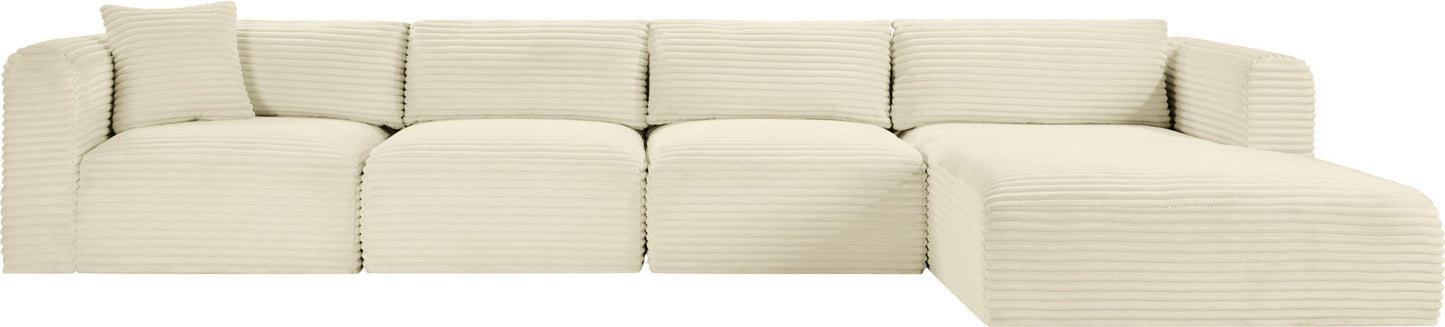 Shaggy - 4 Piece Modular Sectional